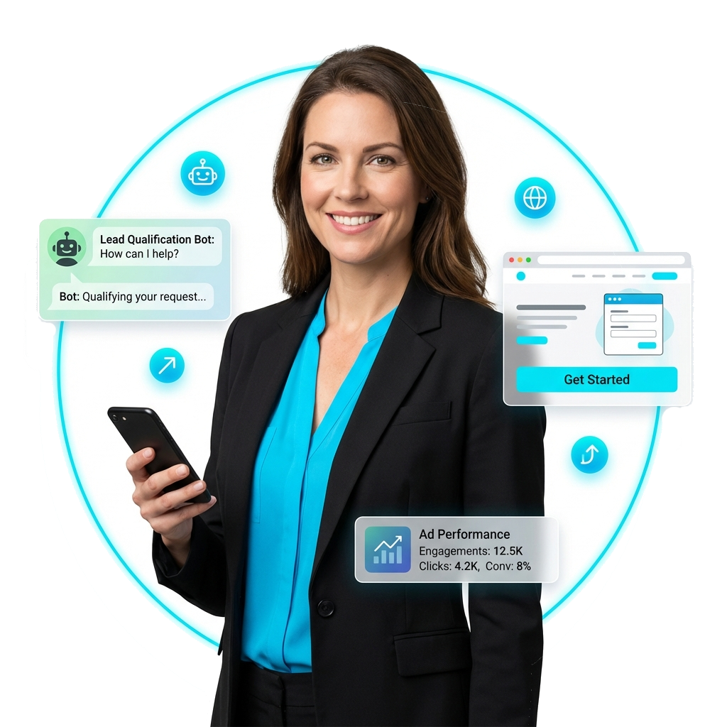 Lead automation, websites, and ads - all in one system